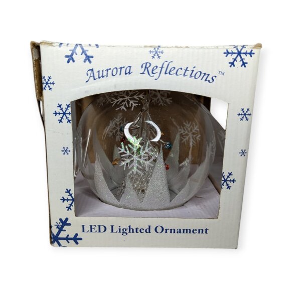 Banberry Designs Lighted LED Ornament "Aurora Reflections" Christmas Tree - Picture 1 of 10